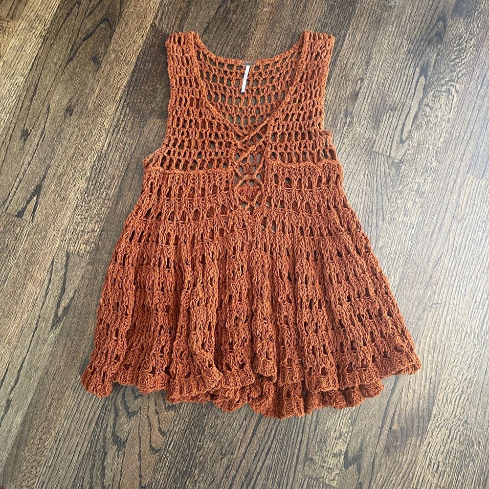 free people crochet tank